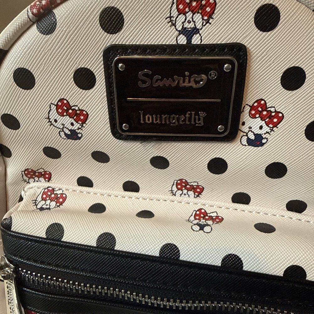 Loungefly Sanrio Hello Kitty Polka Dot Mini Backpack - Picture 2 of 13